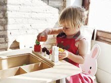 Dětský dřevěný nábytek - Dřevěný dětský nábytek Forest table and Chairs Tender Leaf Toys stůl s úložným prostorem a dvě židle medvěd a zajíc_2