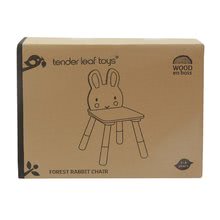 Dětský dřevěný nábytek - Dřevěná židle Zajíc Forest Rabbit Chair Tender Leaf Toys pro děti od 3 let_1
