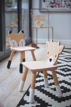 Detský drevený nábytok - Drevená stolička líška Forest Fox Chair Tender Leaf Toys pre deti od 3 rokov_2