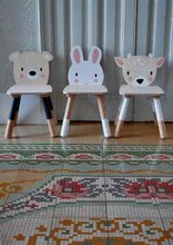Dětský dřevěný nábytek - Dřevěná židle Zajíc Forest Rabbit Chair Tender Leaf Toys pro děti od 3 let_0