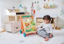 Dětský dřevěný nábytek - Dřevěná skříňka se zajíčkem Bunny Storage Unit Tender Leaf Toys se 4 odkládacími koši z úpletu_4