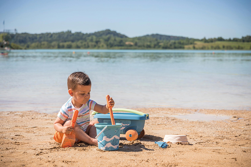 Plage enfants chariot