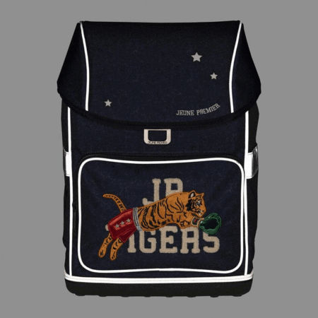 Cartables et sacs à dos - Sac d'école grand Ergomaxx Boxing Tiger Navy Mélange Jeune Premier - 7